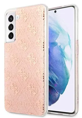 Oryginalne Etui GUESS Hardcase GUHCS21FEPCU4GLPI do SAMSUNG S21 FE (Kolekcja 4G Glitter / różowy)