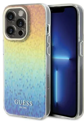 GUESS futerał do IPHONE 14 Pro GUHCP14LHDECMI (IML Faceted Mirror / disco iridescent) wielokolorowy