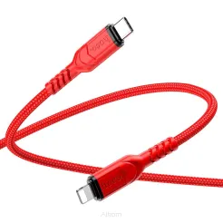 HOCO kabel Typ C do Lightning PD 3A 20W X59 1 m czerwony