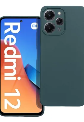 Futerał MATT do XIAOMI Redmi 12 4G / Redmi 12 5G ciemnozielony