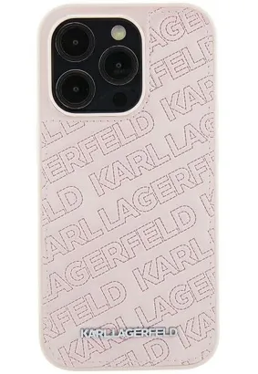 Oryginalne Etui KARL LAGERFELD Hardcase KLHCP15MPQKPMP do iPhone 15 Plus (Quilted Pattern  / różowy)
