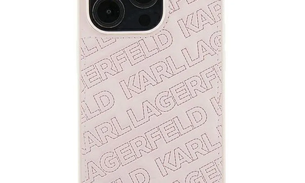 Oryginalne Etui KARL LAGERFELD Hardcase KLHCP15SPQKPMP do iPhone 15 (Quilted Pattern  / różowy)