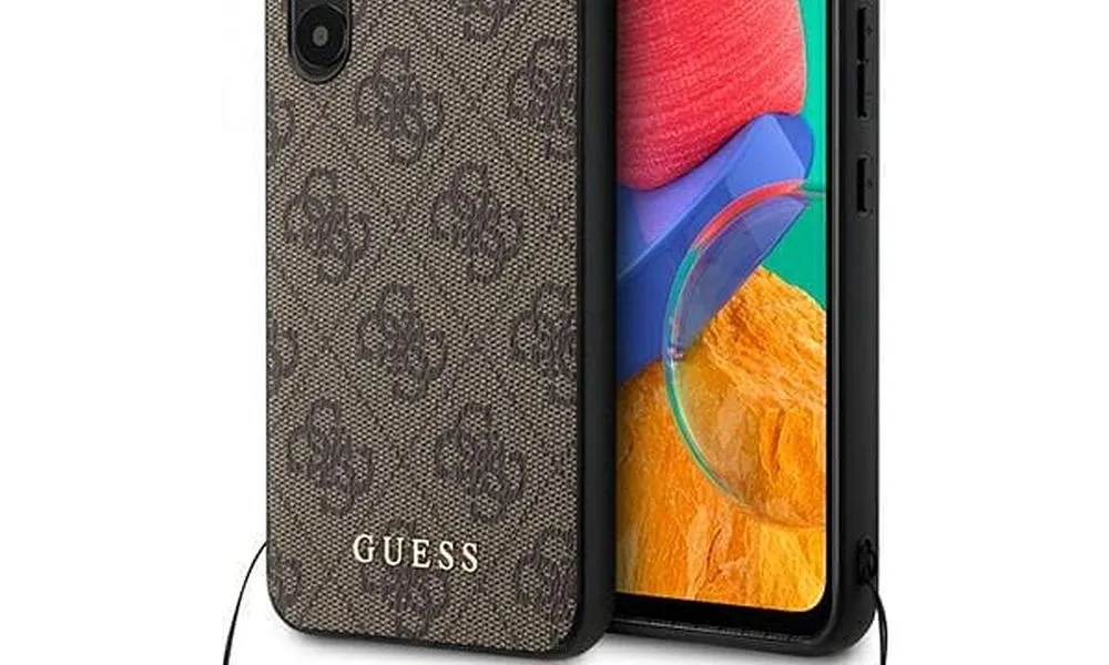 GUESS futerał do SAMSUNG A54 GUHCSA54GF4GBR (4G Charms Collection) brązowy