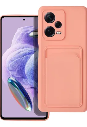 Futerał CARD CASE do XIAOMI Redmi NOTE 12 PRO+ 5G różowy