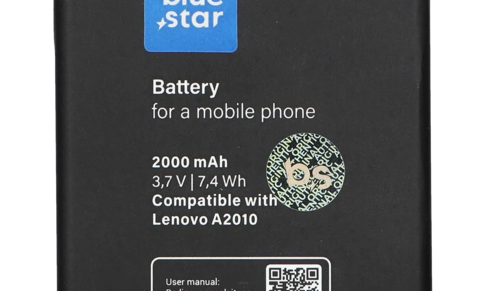 Bateria do Lenovo A2010 2000mAh Li-Poly Blue Star PREMIUM