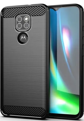 Futerał CARBON do MOTOROLA Moto G9 PLAY / E7 PLUS czarny