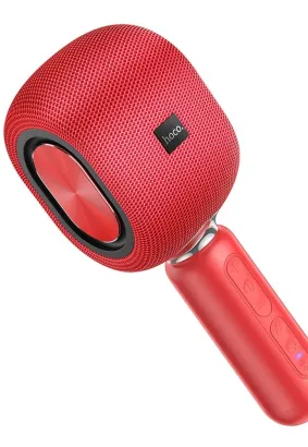 HOCO mikrofon multimedialny karaoke BK8 Cool Hi K Song czerwony