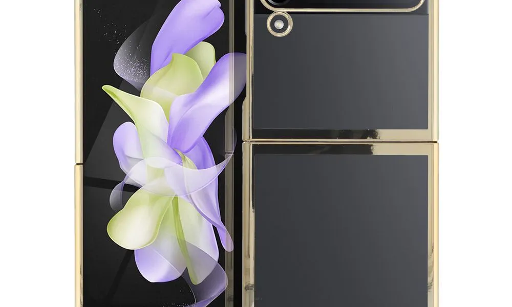 Futerał FOCUS dla SAMSUNG Galaxy Z Flip 4 5G złoty