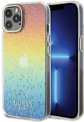 GUESS futerał do IPHONE 12 /12 Pro GUHCP12MHDECMI (IML Faceted Mirror / disco iridescent) wielokolorowy