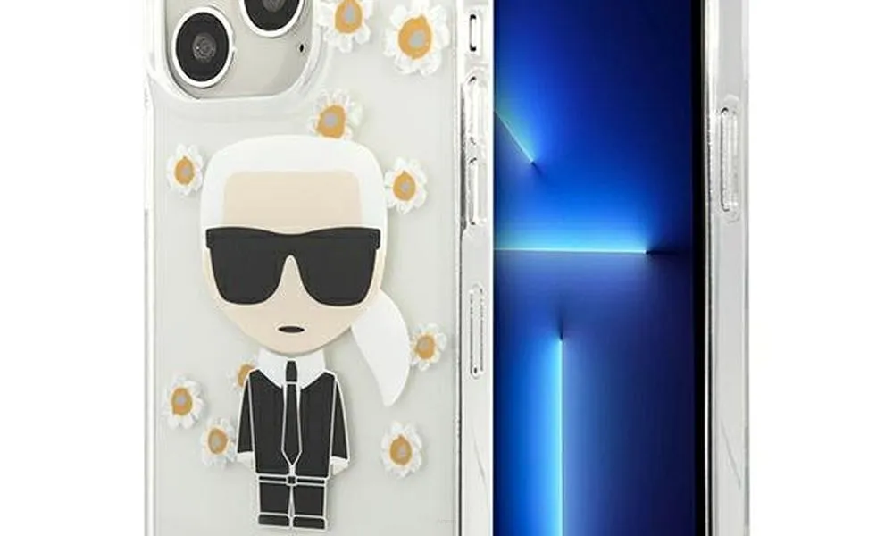 Oryginalne Etui KARL LAGERFELD Hardcase KLHCP13XHFLT do iPhone 13 PRO MAX (Flower Ikonik / transparent)