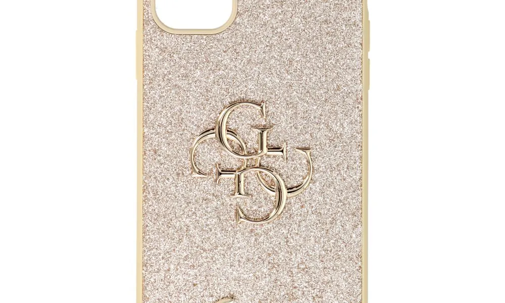 Oryginalne Etui GUESS Hardcase GUHCN61HG4SGD do iPhone 11 (Fixed Glitter Big 4G / złoty)