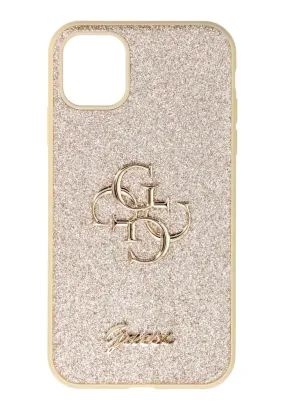 Oryginalne Etui GUESS Hardcase GUHCN61HG4SGD do iPhone 11 (Fixed Glitter Big 4G / złoty)