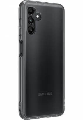 Oryginalny Futerał Soft Clear Cover EF-QA047TBEGWW Samsung Galaxy A04s czarny blister