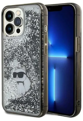 Oryginalne Etui KARL LAGERFELD Hardcase KLHCP13XLKCNSK do iPhone 13 Pro Max (Liquid Glitter C / transparent)