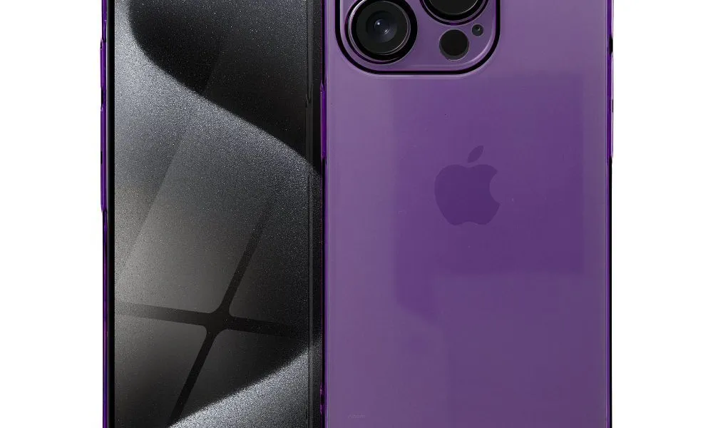Futerał Roar Pure Simple Fit Case - do iPhone 15 Pro Fioletowy