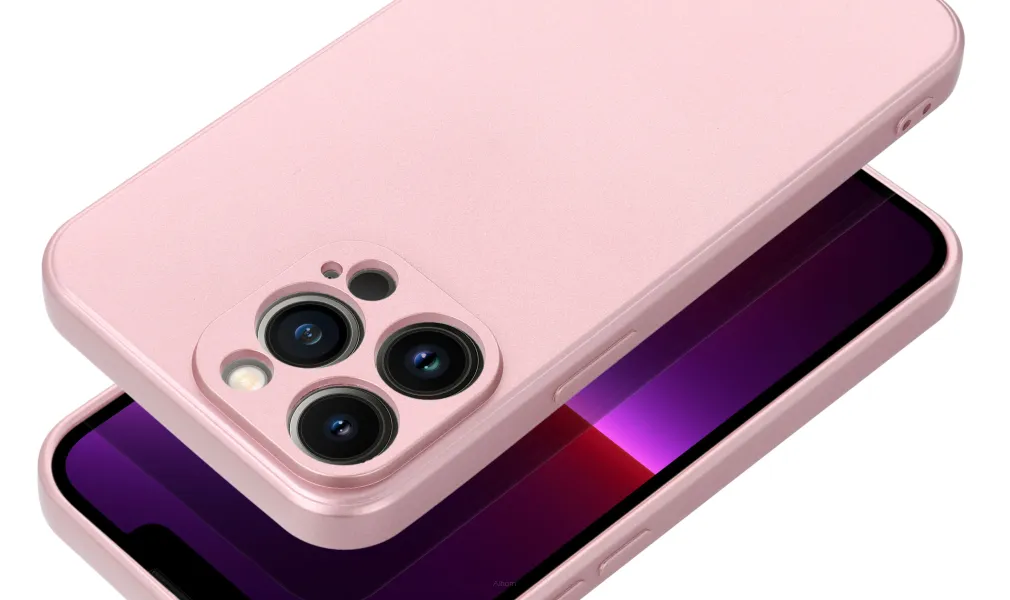 Futerał METALLIC do IPHONE 14 Pro różowy