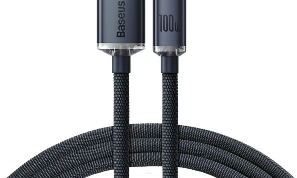 BASEUS kabel USB do Typ C PD100W Power Delivery Crystal Shine CAJY000401 1,2m czarny