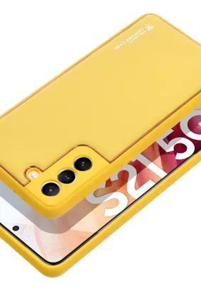 Futerał LEATHER Case skórzany do SAMSUNG Galaxy A15 5G / A15 4G żółty