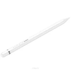 BASEUS rysik do telefonu pojemnościowy Stylus Writing 2 Lite LED (wersja aktywna + bezprzewodowy + kabel USB A do Lightning 8-pin) 130 mAh biały P80015806211-02/BS-PS030