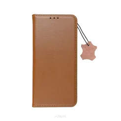 Kabura SMART PRO Book skórzana do XIAOMI Redmi 13C / POCO C65 brązowy