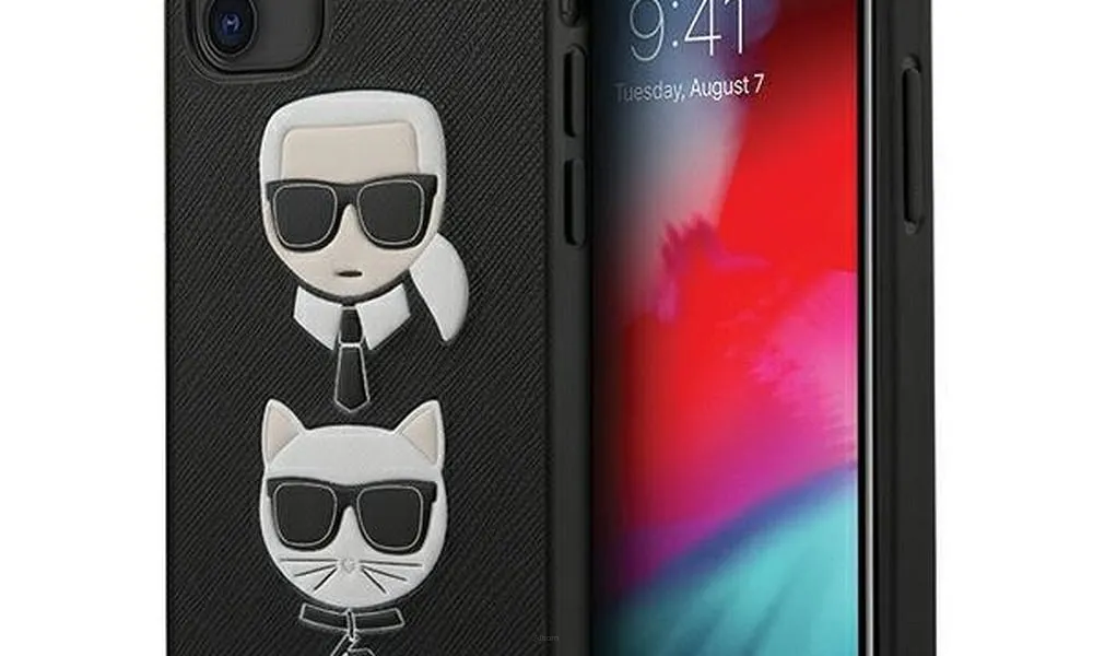 Oryginalne Etui KARL LAGERFELD Hardcase KLHCP12SSAKICKCBK do iPhone 12 MINI czarny