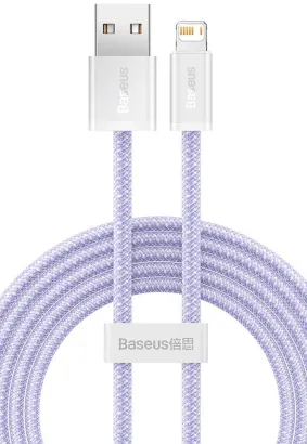 BASEUS kabel USB do Apple Lightning 8-pin 2,4A Dynamic Series CALD000505 2m fiolet
