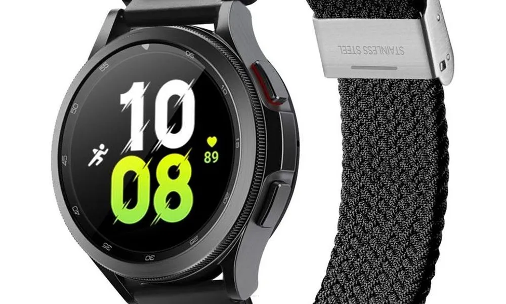 DUX DUCIS Mixture II - pleciona opaska do Samsung Galaxy Watch / Huawei Watch / Honor Watch / Xiaomi Watch (22mm band) czarna