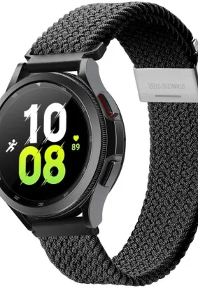 DUX DUCIS Mixture II - pleciona opaska do Samsung Galaxy Watch / Huawei Watch / Honor Watch / Xiaomi Watch (22mm band) czarna