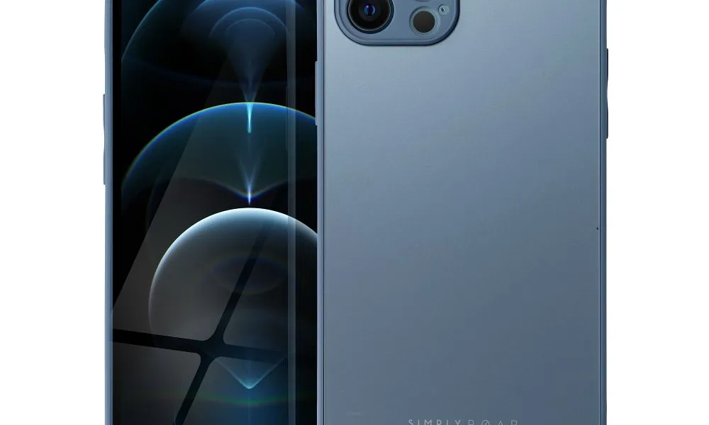 Futerał Roar Matte Glass Case - do iPhone 12 niebieski