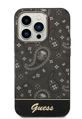 Oryginalne Etui GUESS Hardcase GUHCP14XHGBNHK do iPhone 14 PRO MAX (Electro Cam Paisley / czarny)