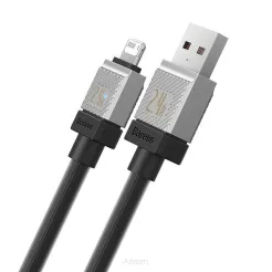 BASEUS kabel USB do Apple Lightning 8-pin CoolPlay 2,4A 1m czarny CAKW000401