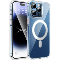 Futerał HOCO AS3 Amber kompatybilny z MagSafe do IPHONE 15 PRO MAX czarny transparent