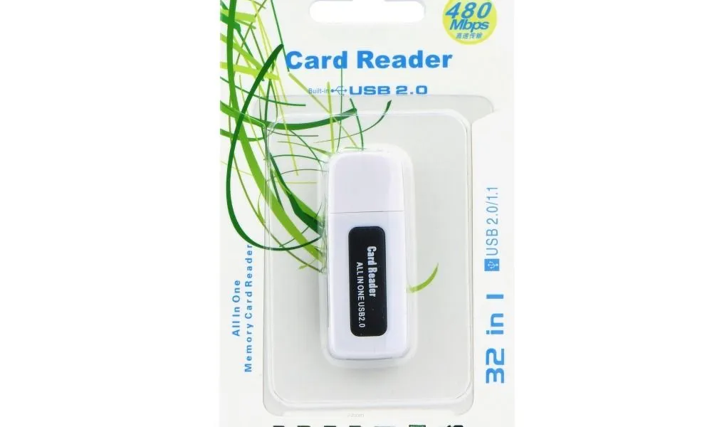 Czytnik kart pamięci Czarny SDHC/SD / MMC / RS-MMC / Mini-SD(adapter) / Micro SD(adapter) / TF(adapter) / XD / MS / MS DUO / MS PRO DUO 2.0