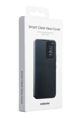 Oryginalny Futerał Smart Clear View Cover EF-ZS901CBEGEE Samsung Galaxy S22 czarny blister