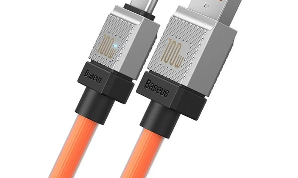 BASEUS kabel USB do Typ C CoolPlay Power Delivery 100W 1m pomarańczowy CAKW000607