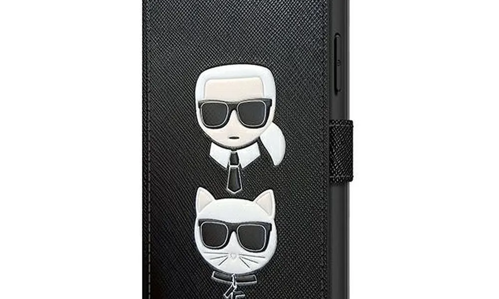 Oryginalne Etui KARL LAGERFELD Book KLFLBKP12MSAKICKCBK do iPhone 12 Pro czarny