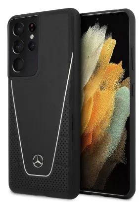 Oryginalne Etui MERCEDES Hardcase MEHCS21LCLSSI do SAMSUNG S21 Ultra (Dynamic Line / czarny)