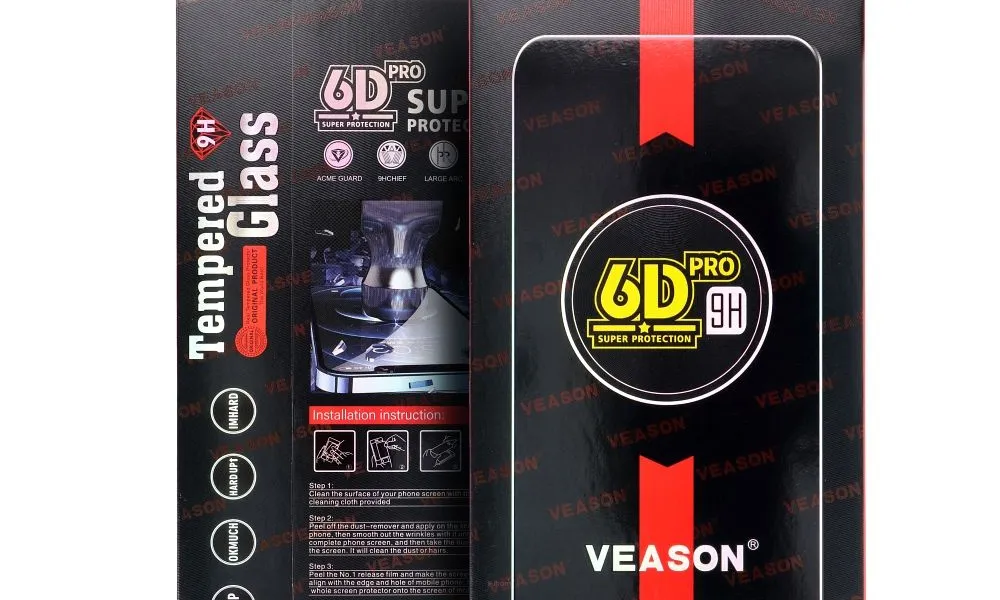 Szkło Hartowane 6D Pro Veason Glass - do Samsung Galaxy A14 4G / A14 5G czarny