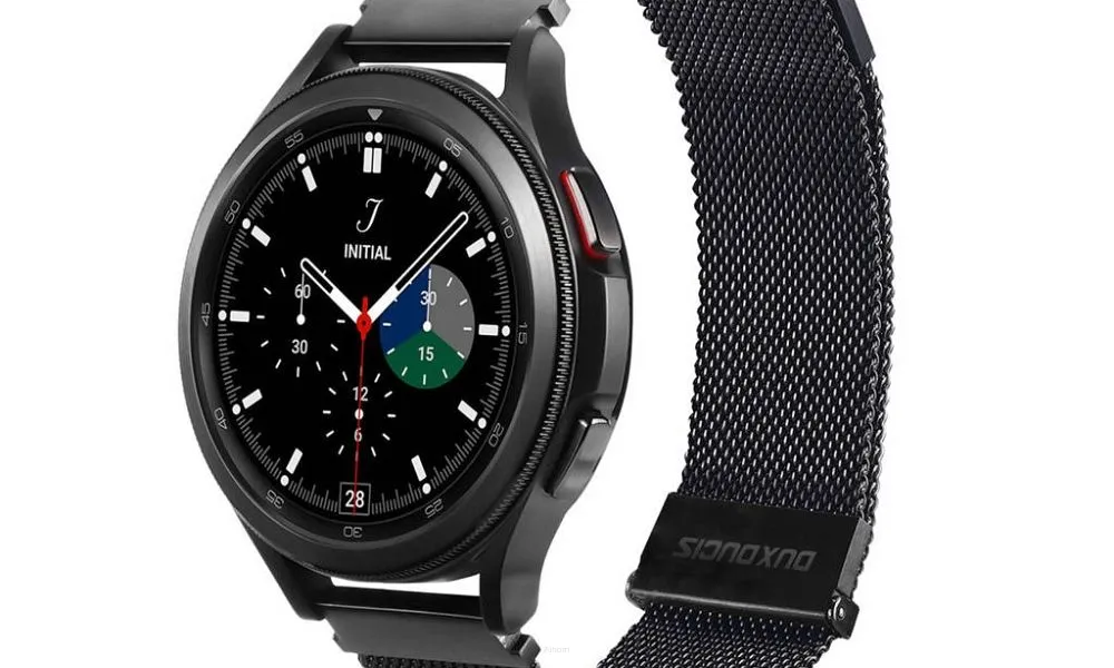 DUX DUCIS Milanese - pasek magnetyczny ze stali nierdzewnej do Samsung Galaxy Watch / Huawei Watch / Honor Watch / Xiaomi Watch (22mm band) czarny