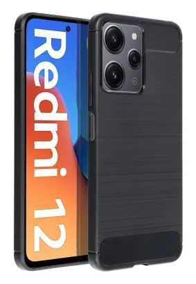 Futerał CARBON do XIAOMI Redmi 12 4G / Redmi 12 5G czarny