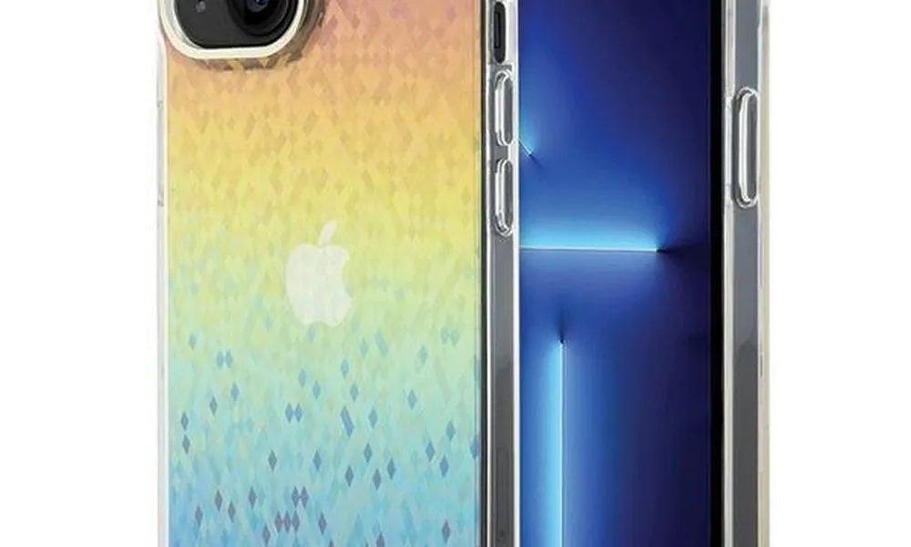 Oryginalne Etui GUESS Hardcase GUHCP15SHDECMI do iPhone 15 (IML Faceted Mirror / disco iridescent)