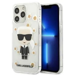 Oryginalne Etui KARL LAGERFELD Hardcase KLHCP13LHFLT do iPhone 13 PRO (Flower Ikonik / transparent)