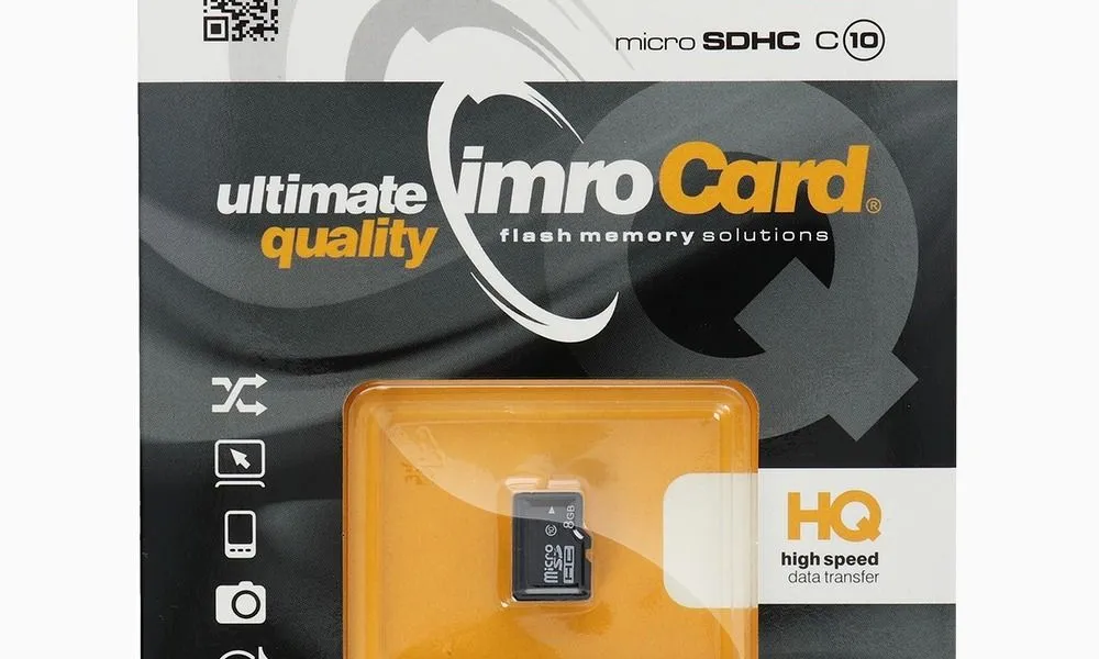 Karta Pamięci IMRO microSD 8GB CLASS 10 UHS I 100MB/s