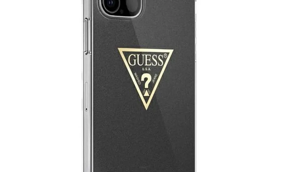 GUESS futerał do IPHONE 12 Mini GUHCP12SPCUMPTBK (Kolekcja Metallic) czarny