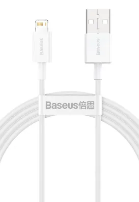 BASEUS kabel USB do Apple Lightning 8-pin 2,4A Superior Series Fast Charging CALYS-B02 1,5 metra biały