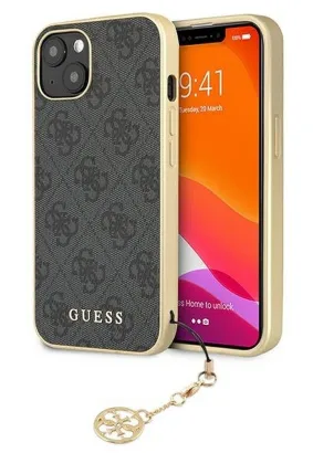 Oryginalne Etui GUESS Hardcase GUHCP13SGF4GGR do iPhone 13 MINI (Kolekcja 4G Charms / szary)