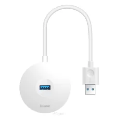 BASEUS HUB adapter przejściówka 4w1 USB do USB3.0 / 3xUSB2.0 CAHUB-F02 biały