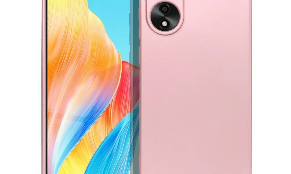 Futerał METALLIC do OPPO A78 4G różowy