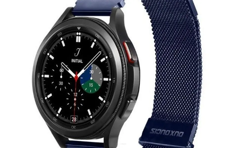 DUX DUCIS Milanese - pasek magnetyczny ze stali nierdzewnej do Samsung Galaxy Watch / Huawei Watch / Honor Watch (20mm band) niebieski