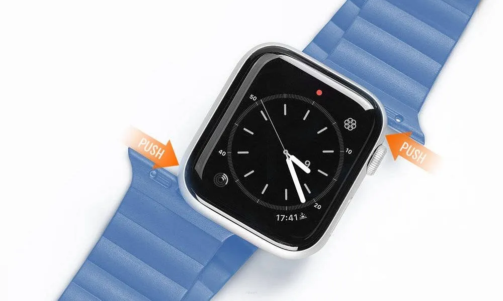 DUX DUCIS Chain - magnetyczny pasek silikonowy do Apple Watch 42/44/45mm niebieski